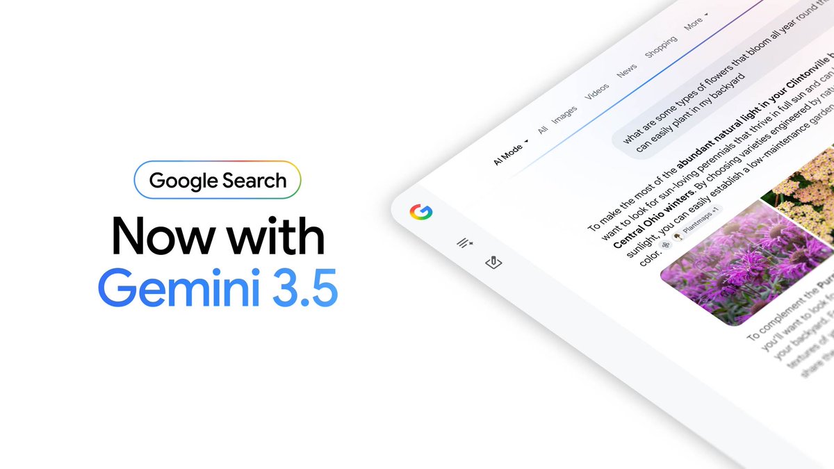 Gemini 3.5 Flash in AI Mode